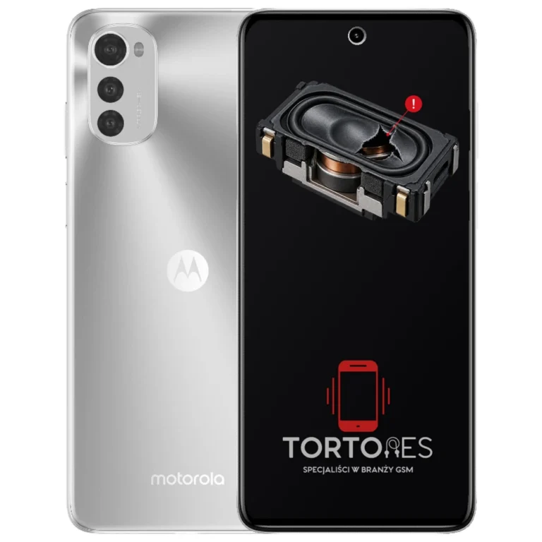 Motorola Moto E32s z symbolem głośnika multimedialnego - wymiana głośnika multimedialnego