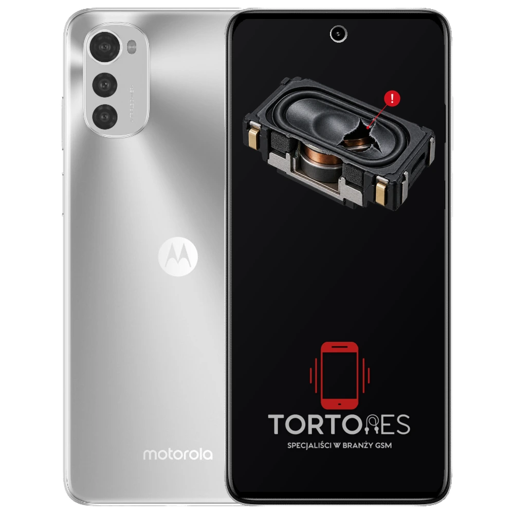 Motorola Moto E32s z symbolem głośnika multimedialnego - wymiana głośnika multimedialnego