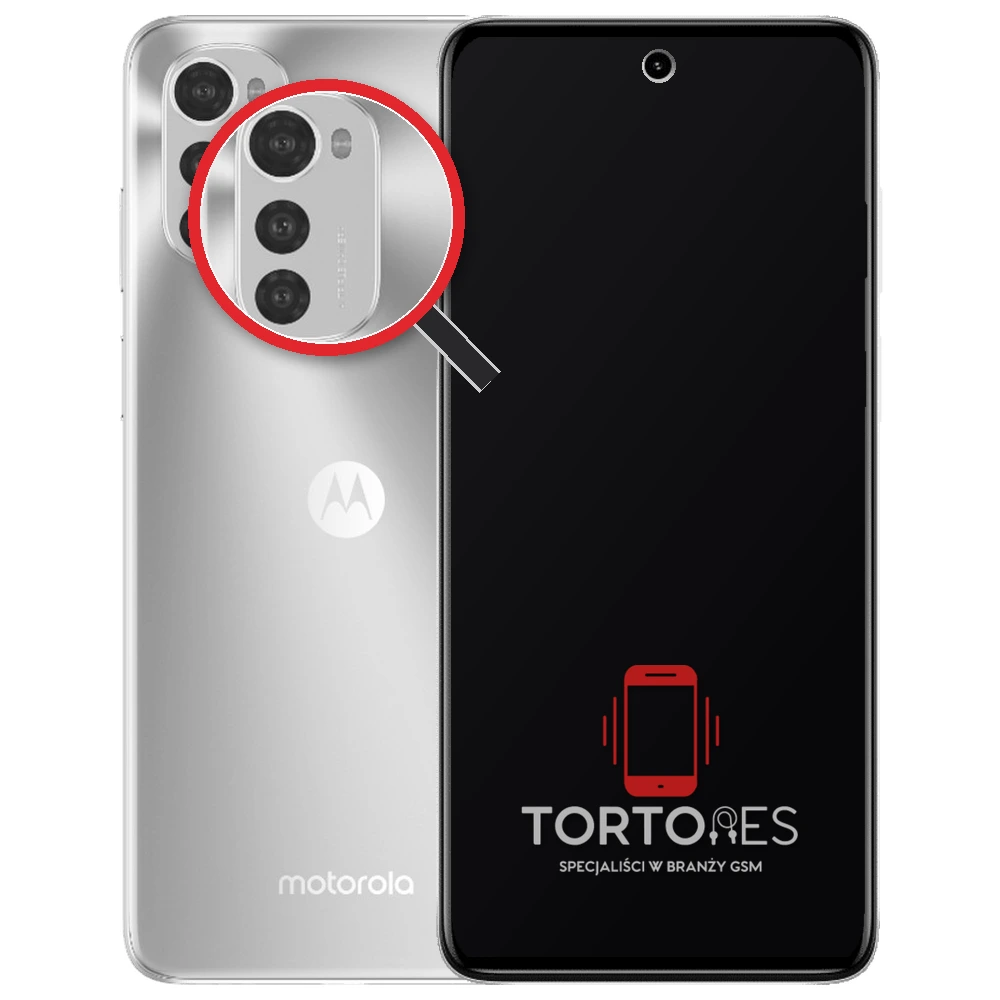 Motorola Moto E32s z lupą na tylnych aparatach - wymiana tylnej kamery