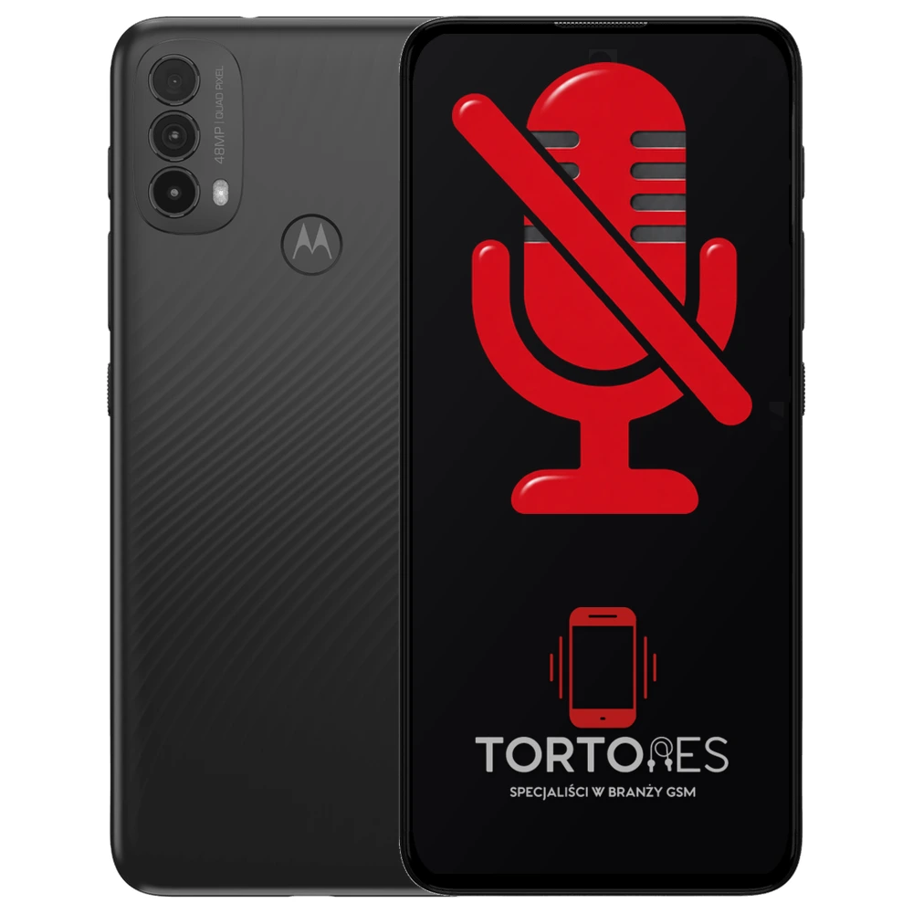 Motorola Moto E40 z symbolem mikrofonu - naprawa mikrofonu
