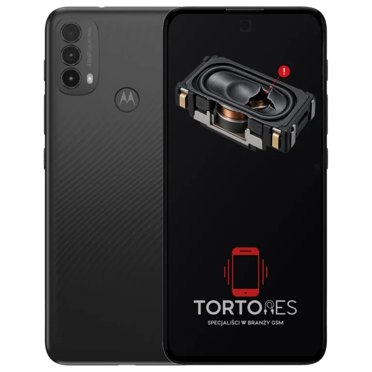 Motorola Moto E40 z symbolem głośnika multimedialnego - wymiana głośnika multimedialnego