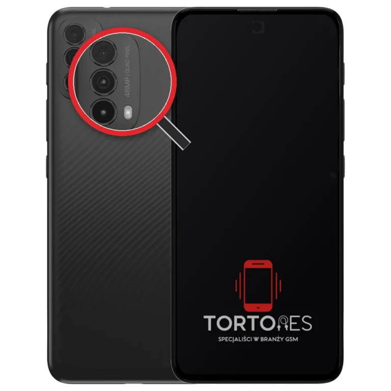Motorola Moto E40 z lupą na tylnych aparatach - wymiana tylnej kamery