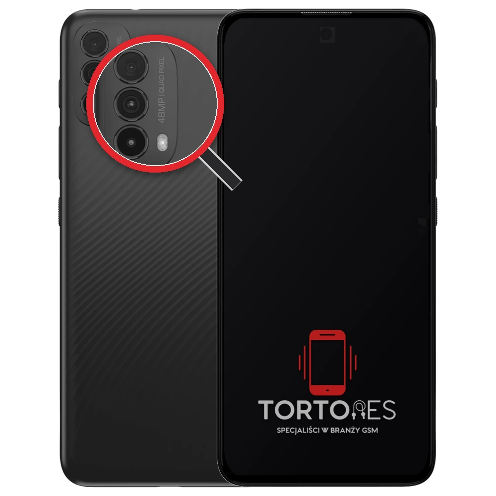 Motorola Moto E40 z lupą na tylnych aparatach - wymiana tylnej kamery