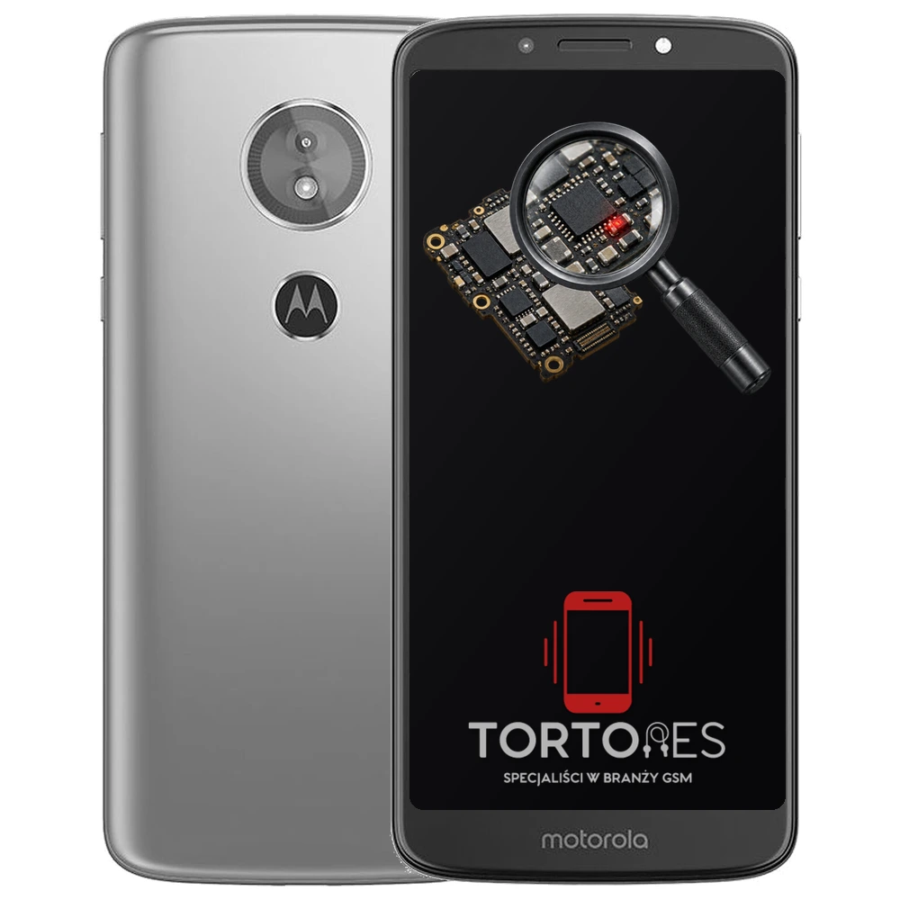 Motorola Moto E5 z symbolem diagnostyki - diagnoza telefonu