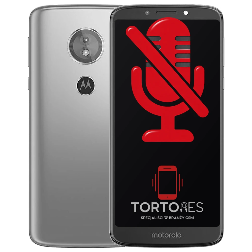 Motorola Moto E5 z symbolem mikrofonu - naprawa mikrofonu
