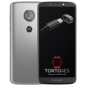 Motorola Moto E5 z ilustracją złącza ładowania - naprawa złącza ładowania