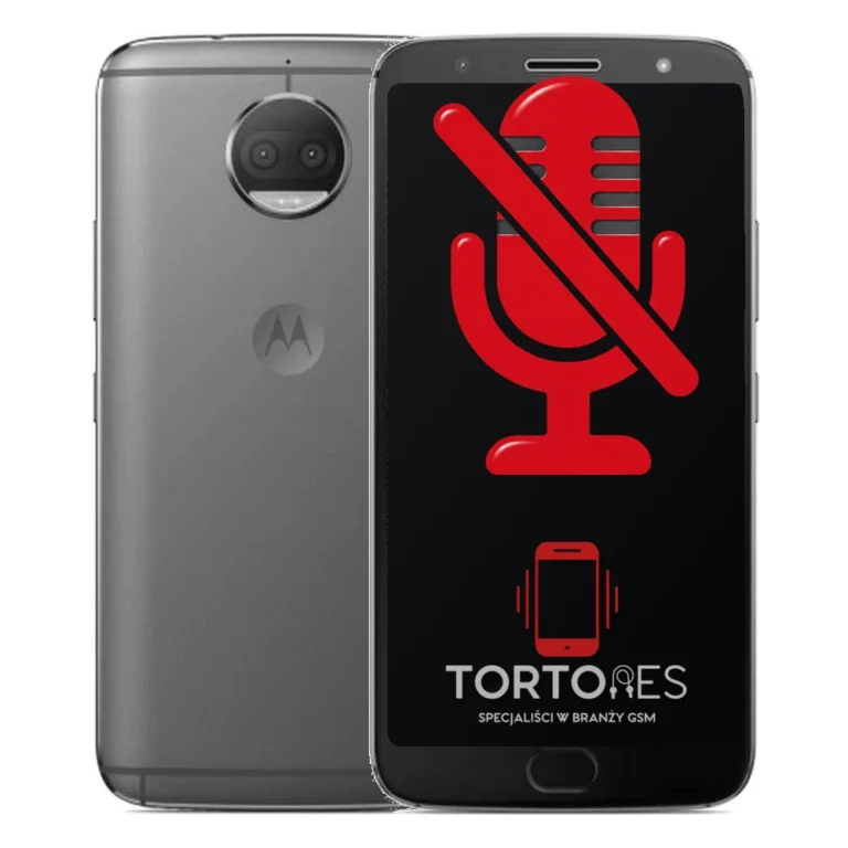 Motorola Moto E5 Plus z symbolem mikrofonu - naprawa mikrofonu