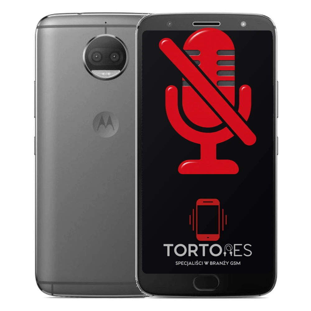 Motorola Moto E5 Plus z symbolem mikrofonu - naprawa mikrofonu