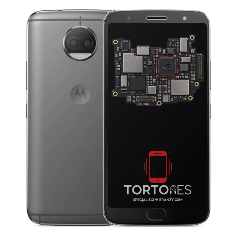 Motorola Moto E5 Plus z ilustracją płyty głównej - naprawa płyty głównej