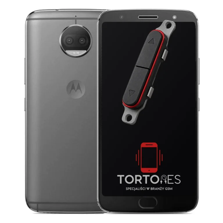 Motorola Moto E5 Plus z symbolem przycisków - naprawa przycisków włączania i głośności