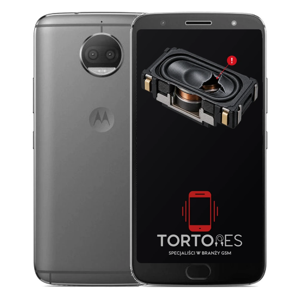 Motorola Moto E5 Plus z symbolem głośnika multimedialnego - wymiana głośnika multimedialnego