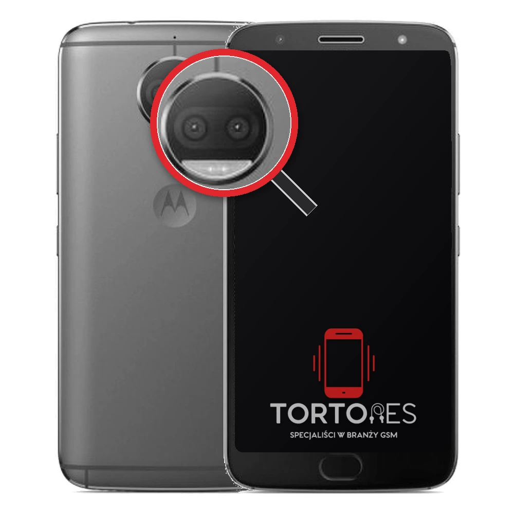 Motorola Moto E5 Plus z lupą na tylnych aparatach - wymiana tylnej kamery