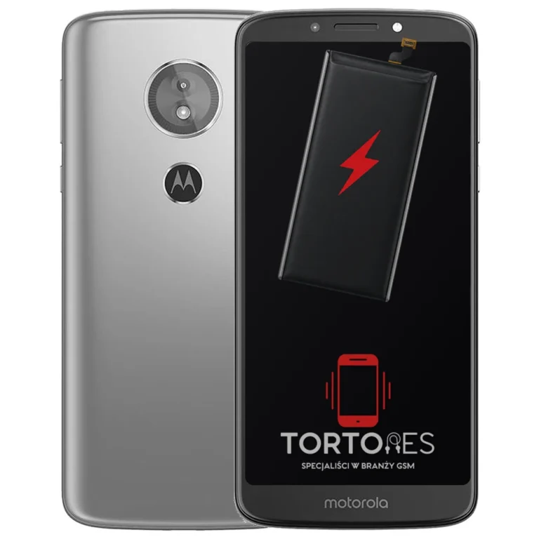 Motorola Moto E5 z ilustracją baterii - wymiana baterii