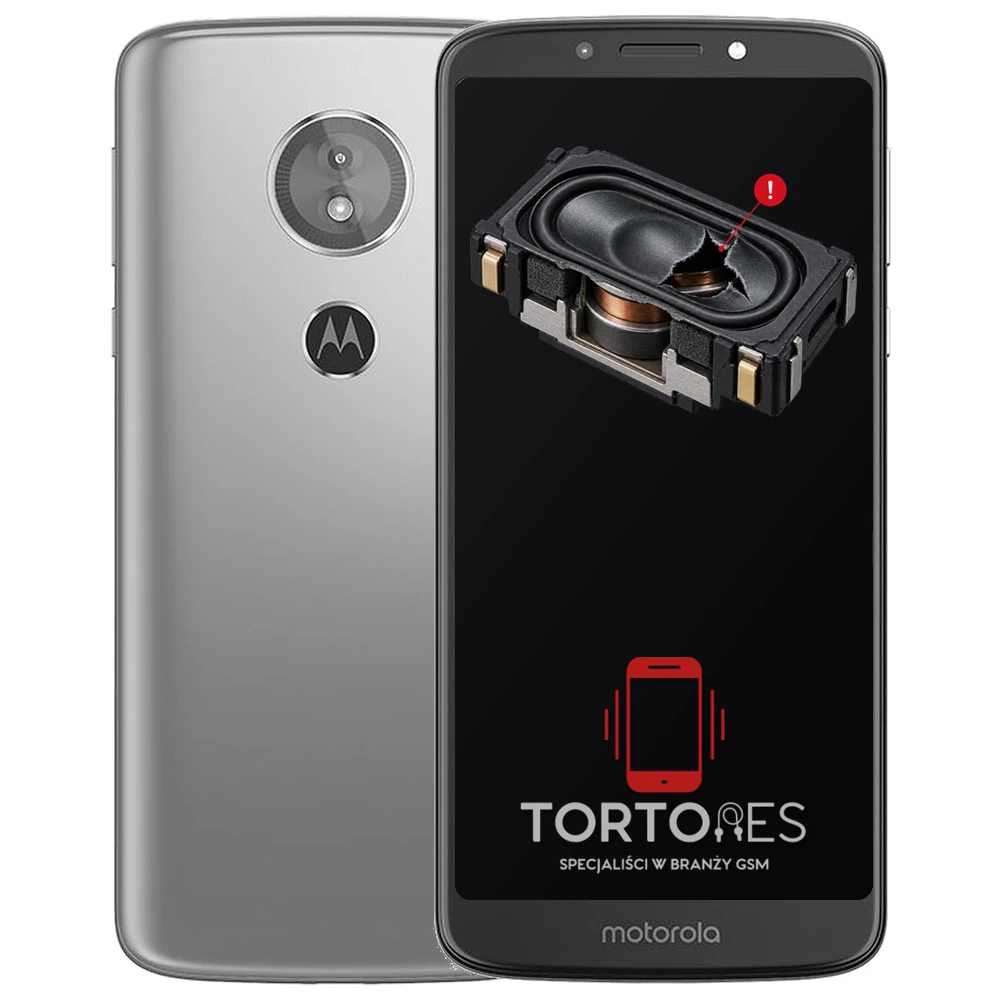 Motorola Moto E5 z symbolem głośnika multimedialnego - wymiana głośnika multimedialnego