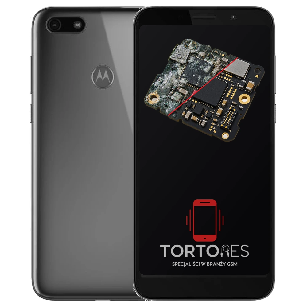 Motorola Moto E6 Play z ilustracją zalania - czyszczenie po zalaniu