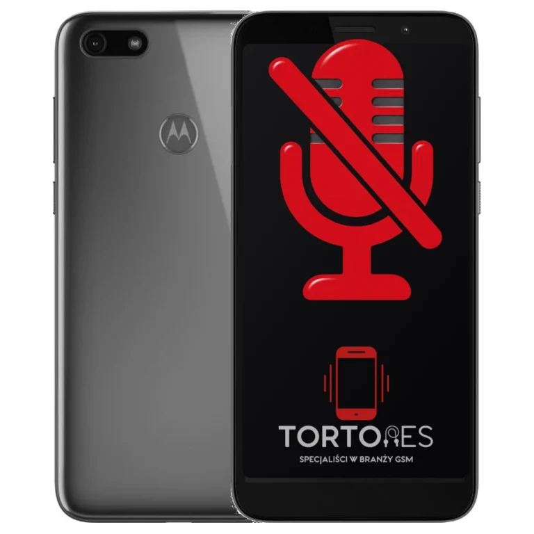 Motorola Moto E6 Play z symbolem mikrofonu - naprawa mikrofonu