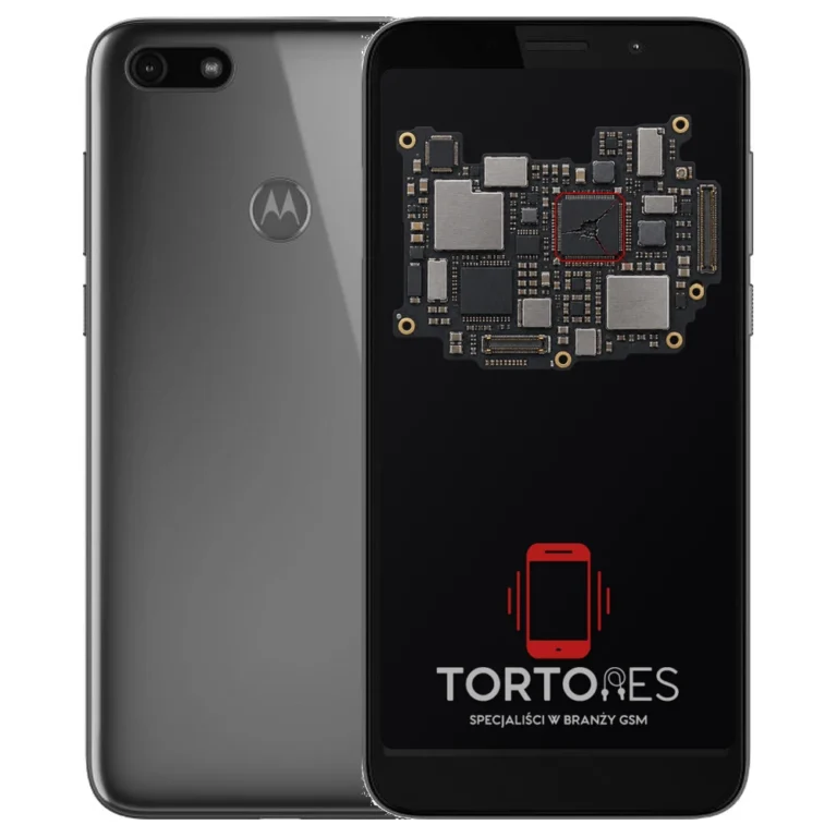 Motorola Moto E6 Play z ilustracją płyty głównej - naprawa płyty głównej