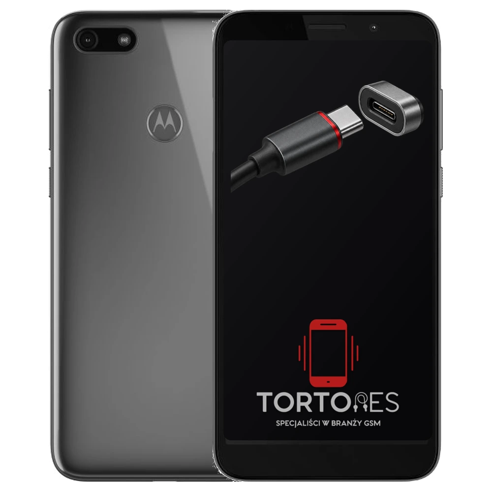 Motorola Moto E6 Play z ilustracją złącza ładowania - naprawa złącza ładowania