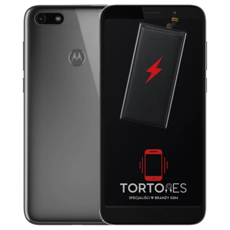 Motorola Moto E6 Play z ilustracją baterii - wymiana baterii