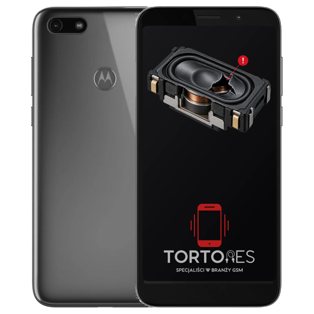 Motorola Moto E6 Play z symbolem głośnika multimedialnego - wymiana głośnika multimedialnego