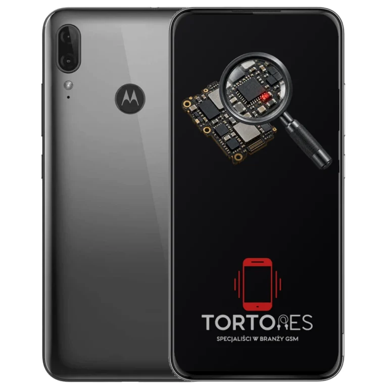Motorola Moto E6 Plus z symbolem diagnostyki - diagnoza telefonu