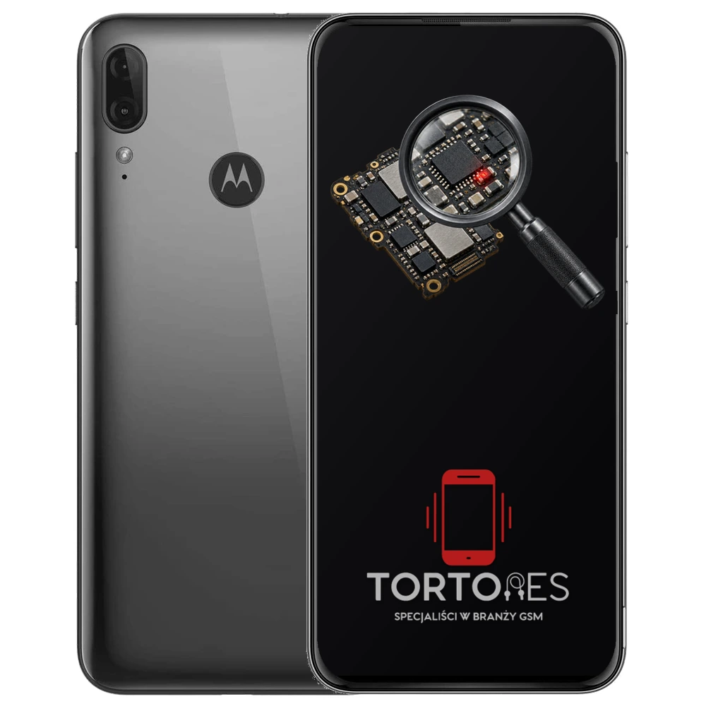 Motorola Moto E6 Plus z symbolem diagnostyki - diagnoza telefonu