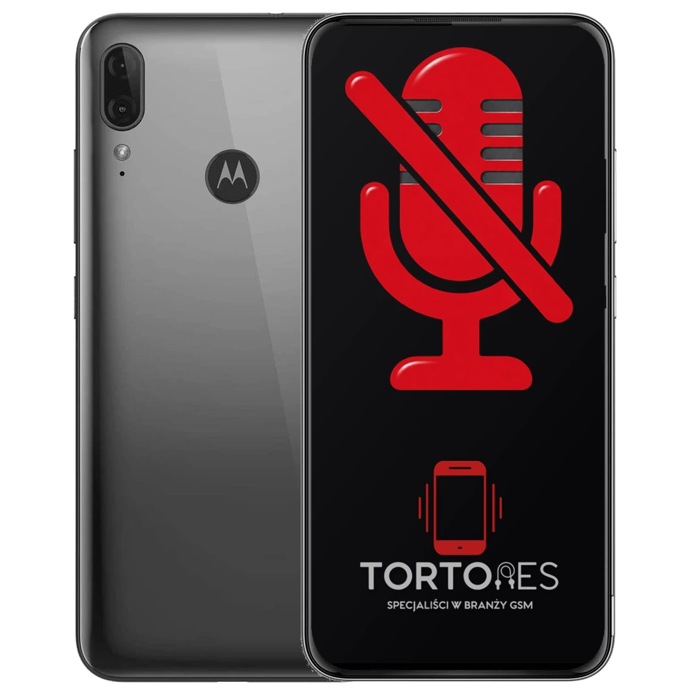 Motorola Moto E6 Plus z symbolem mikrofonu - naprawa mikrofonu