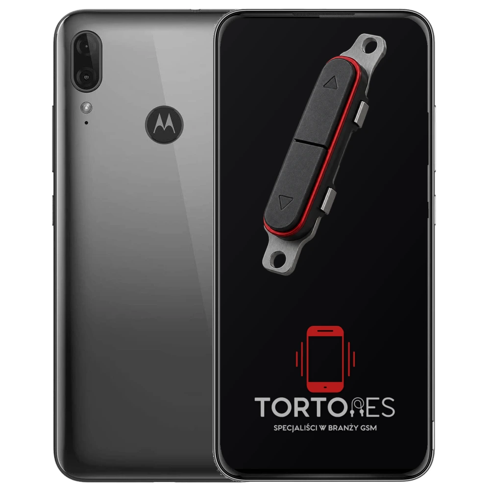 Motorola Moto E6 Plus z symbolem przycisków - naprawa przycisków włączania i głośności