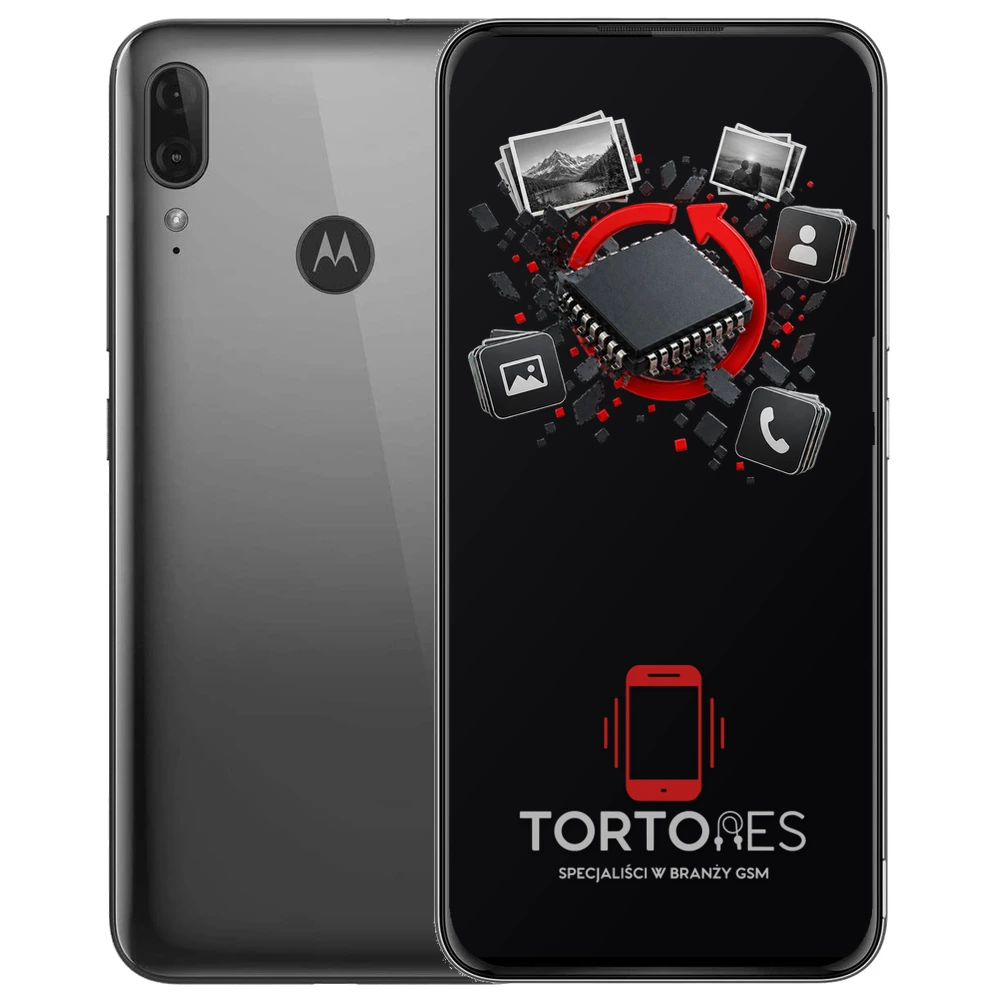 Motorola Moto E6 Plus z ilustracją odzyskiwania danych - odzyskiwanie danych