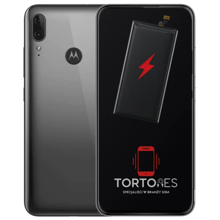 Motorola Moto E6 Plus z ilustracją baterii - wymiana baterii