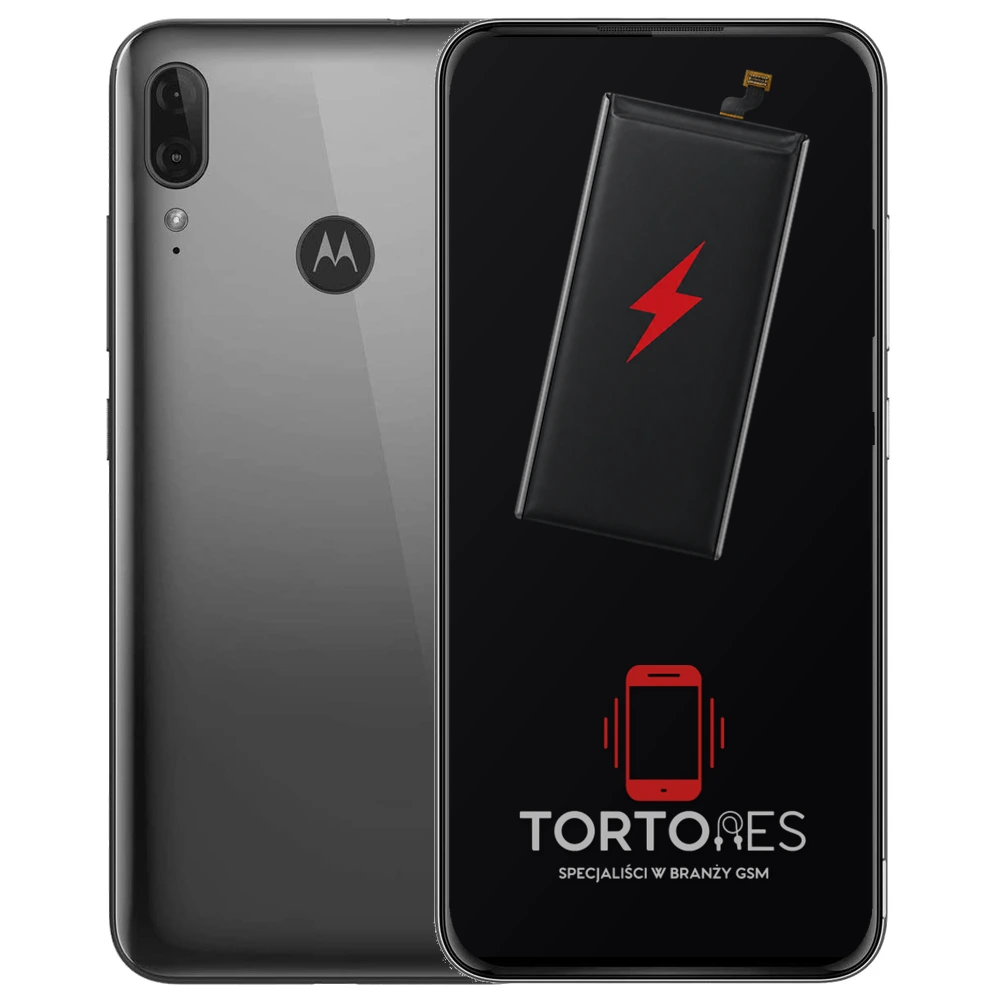 Motorola Moto E6 Plus z ilustracją baterii - wymiana baterii