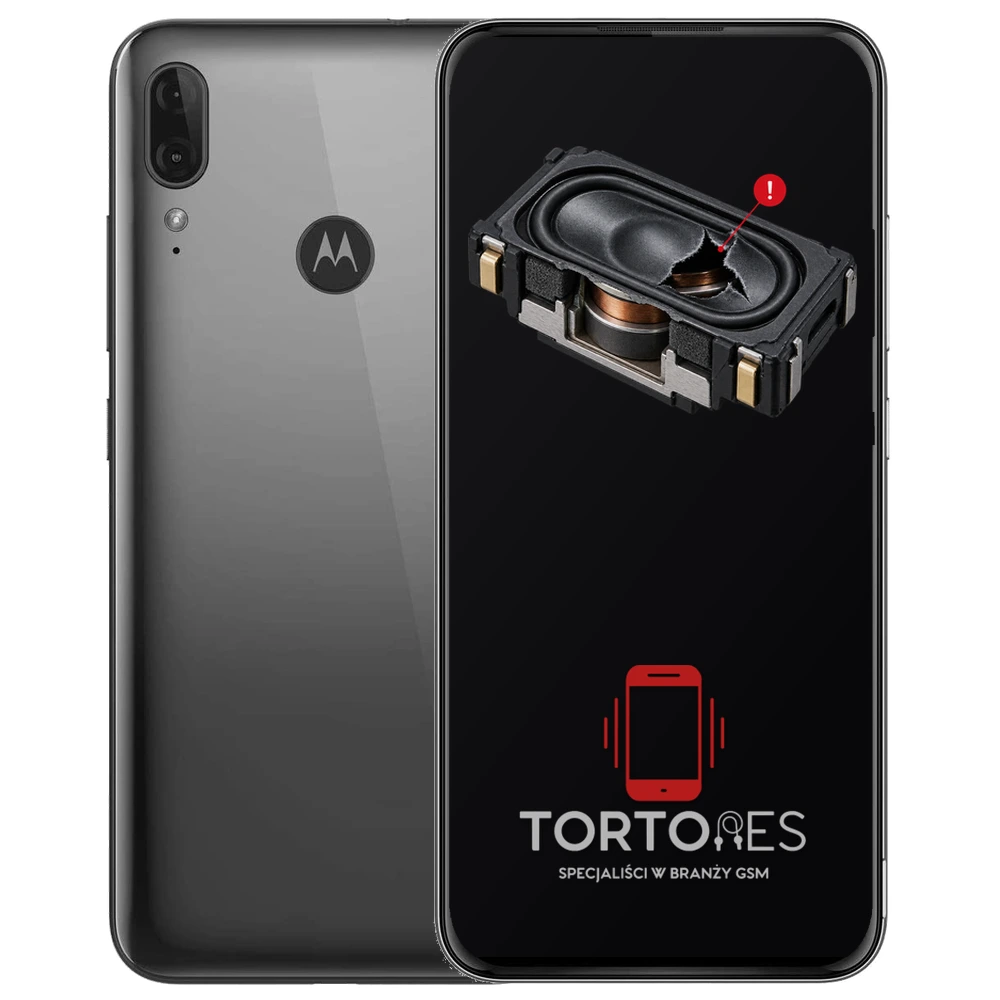 Motorola Moto E6 Plus z symbolem głośnika multimedialnego - wymiana głośnika multimedialnego