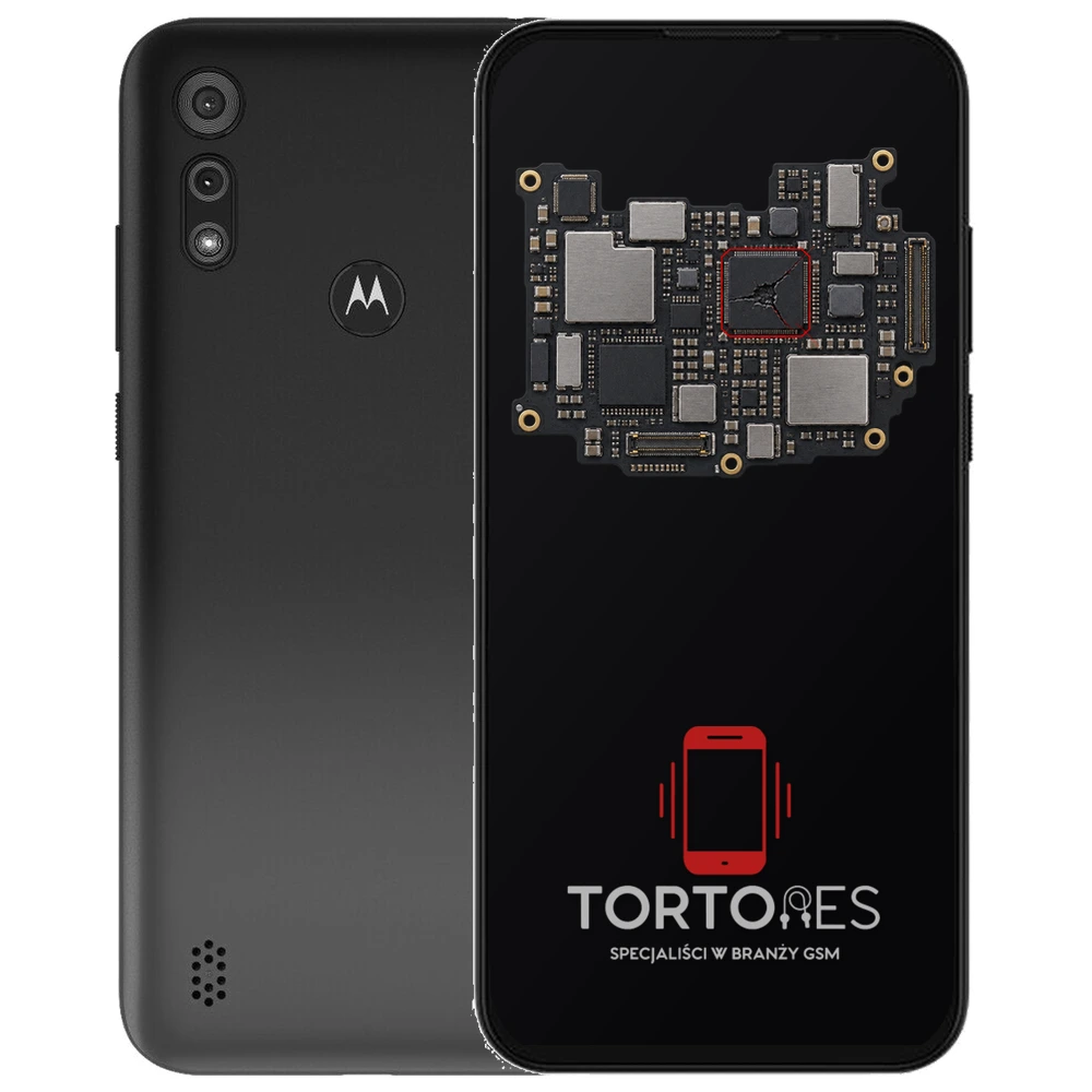 Motorola Moto E6s z ilustracją płyty głównej - naprawa płyty głównej