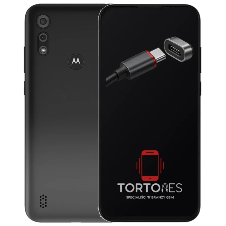 Motorola Moto E6s z ilustracją złącza ładowania - naprawa złącza ładowania
