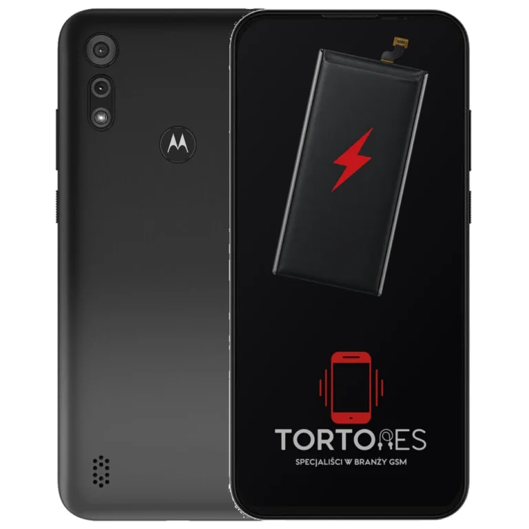 Motorola Moto E6s z ilustracją baterii - wymiana baterii