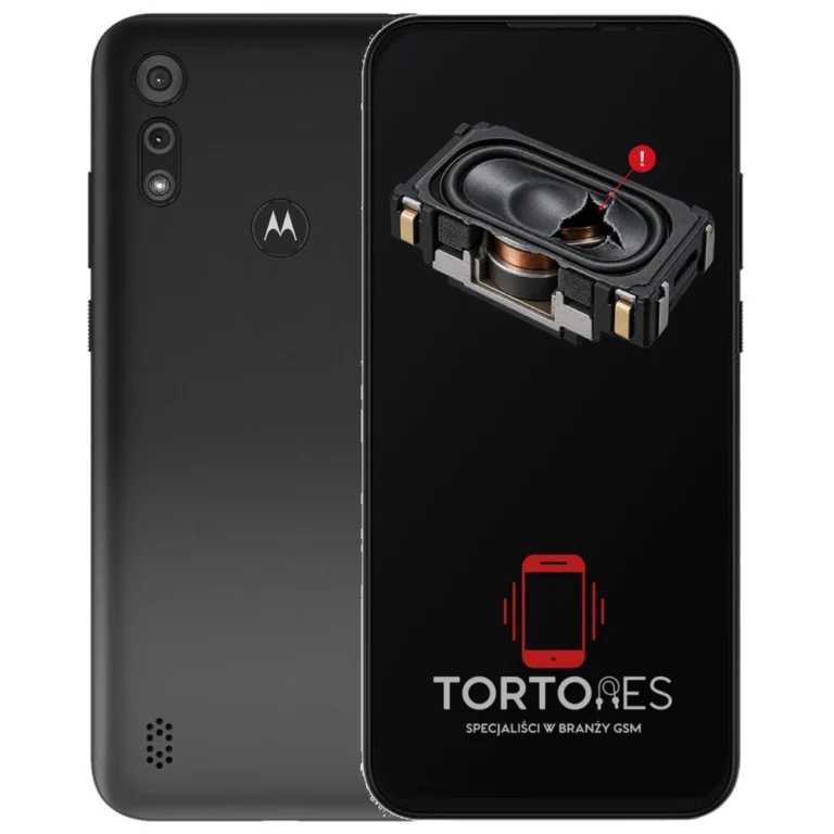 Motorola Moto E6s z symbolem głośnika multimedialnego - wymiana głośnika multimedialnego