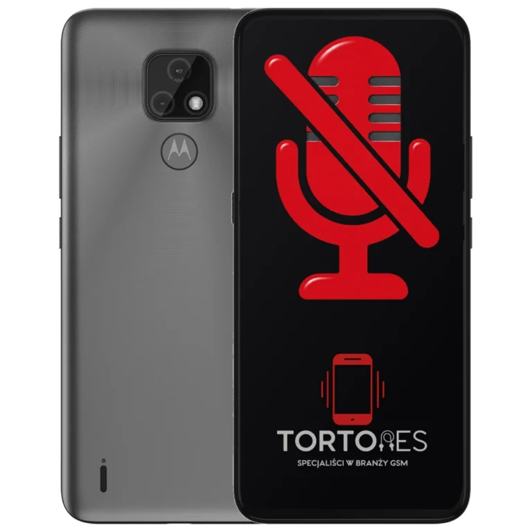Motorola Moto E7 z symbolem mikrofonu - naprawa mikrofonu