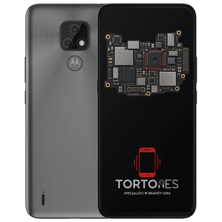 Motorola Moto E7 z ilustracją płyty głównej - naprawa płyty głównej