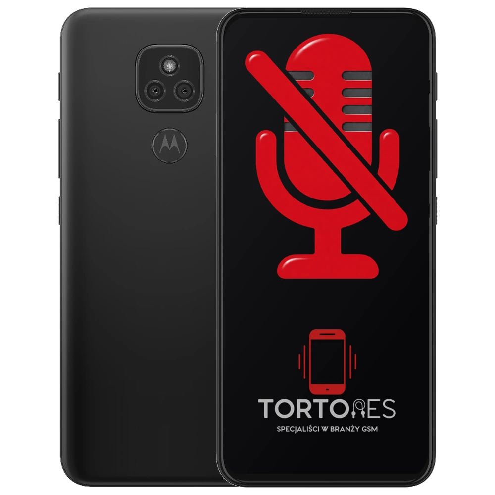 Motorola Moto E7 Plus z symbolem mikrofonu - naprawa mikrofonu