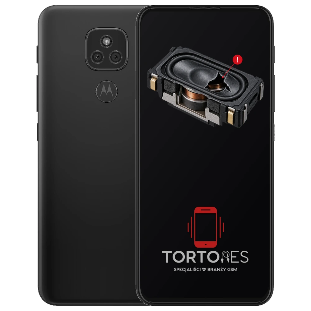 Motorola Moto E7 Plus z symbolem głośnika multimedialnego - wymiana głośnika multimedialnego