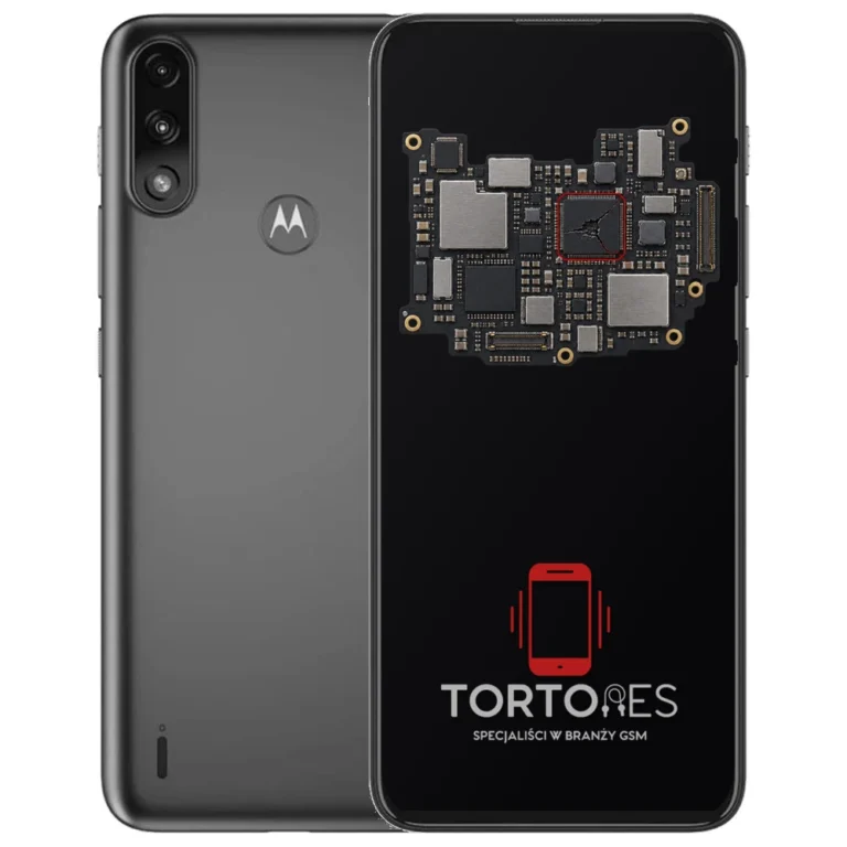 Motorola Moto E7 Power z ilustracją płyty głównej - naprawa płyty głównej
