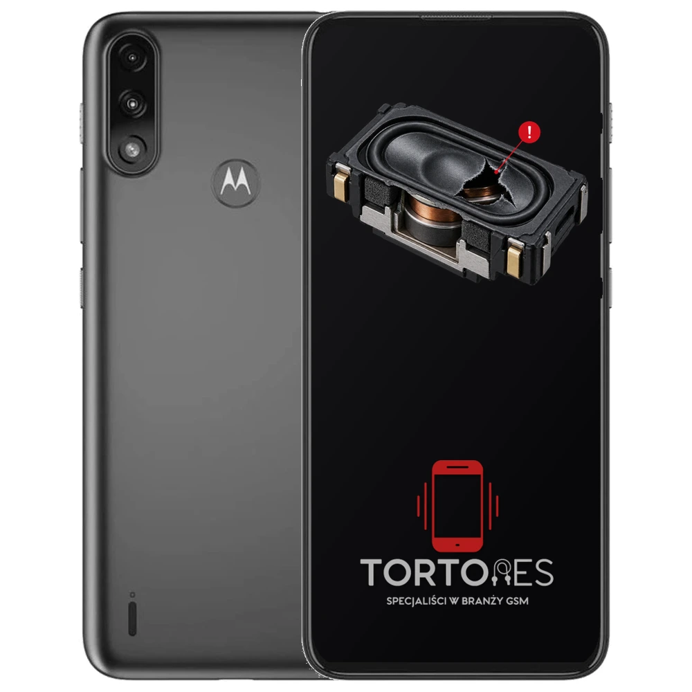 Motorola Moto E7 Power z symbolem głośnika multimedialnego - wymiana głośnika multimedialnego