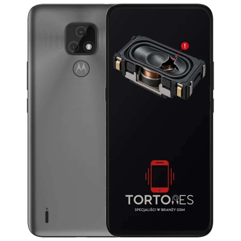 Motorola Moto E7 z symbolem głośnika multimedialnego - wymiana głośnika multimedialnego