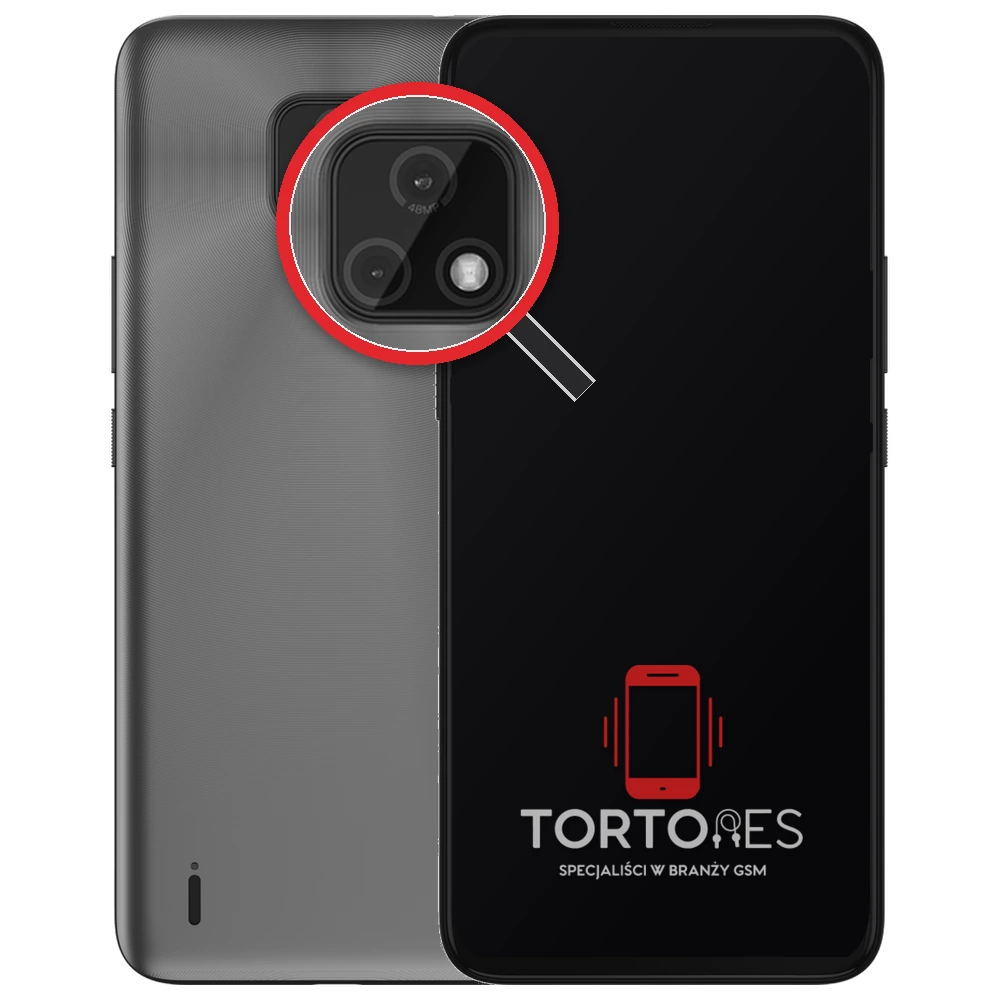 Motorola Moto E7 z lupą na tylnych aparatach - wymiana tylnej kamery