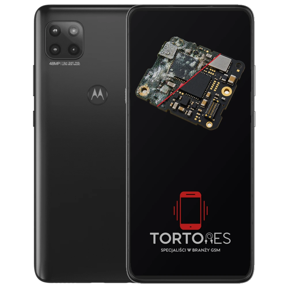 Motorola Moto G 5G (2020) z ilustracją zalania - czyszczenie po zalaniu