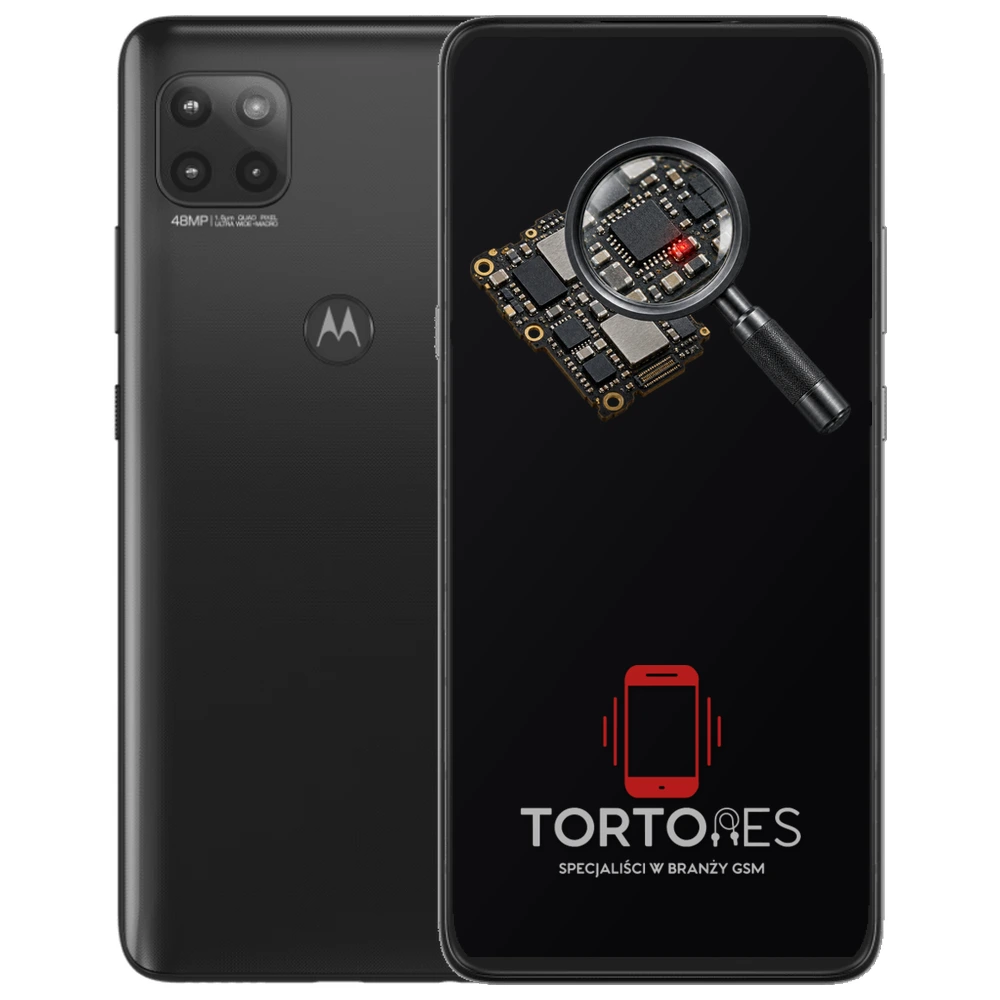 Motorola Moto G 5G (2020) z symbolem diagnostyki - diagnoza telefonu