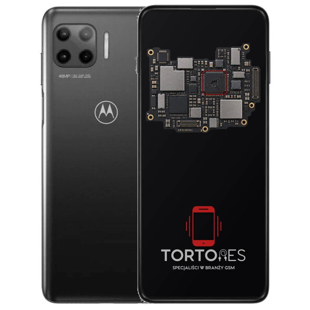 Motorola Moto G 5G Plus (2020) z ilustracją płyty głównej - naprawa płyty głównej