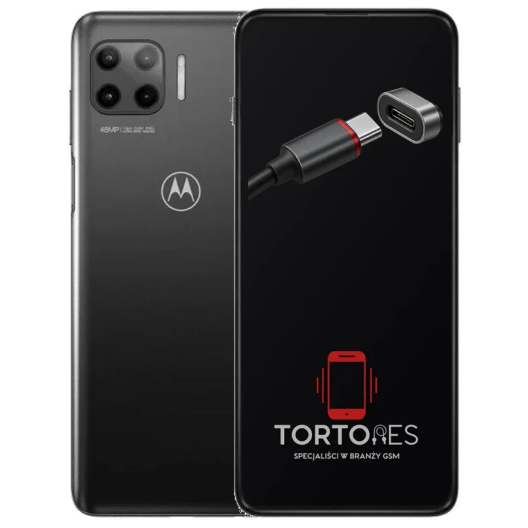 Motorola Moto G 5G Plus (2020) z ilustracją złącza ładowania - naprawa złącza ładowania