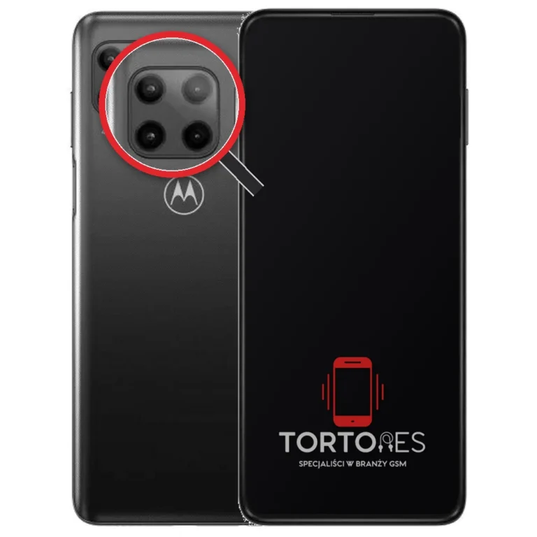 Motorola Moto G 5G Plus (2020) z lupą na tylnych aparatach - wymiana tylnej kamery