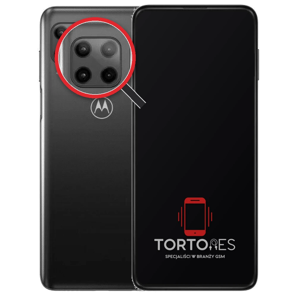 Motorola Moto G 5G Plus (2020) z lupą na tylnych aparatach - wymiana tylnej kamery